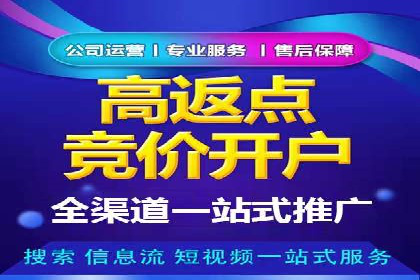 竞价广告中如何高效完成端口开户